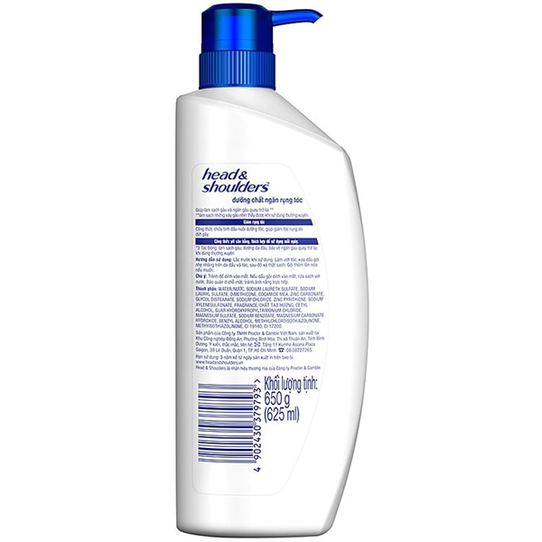 Head And Shoulder Anti Hair Fall Shampoo 625Ml | Export Horeco
